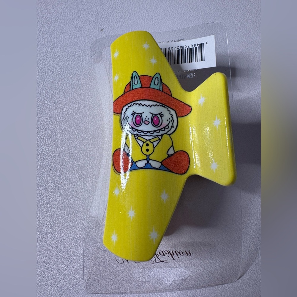 Labubu Yellow Hair Clip